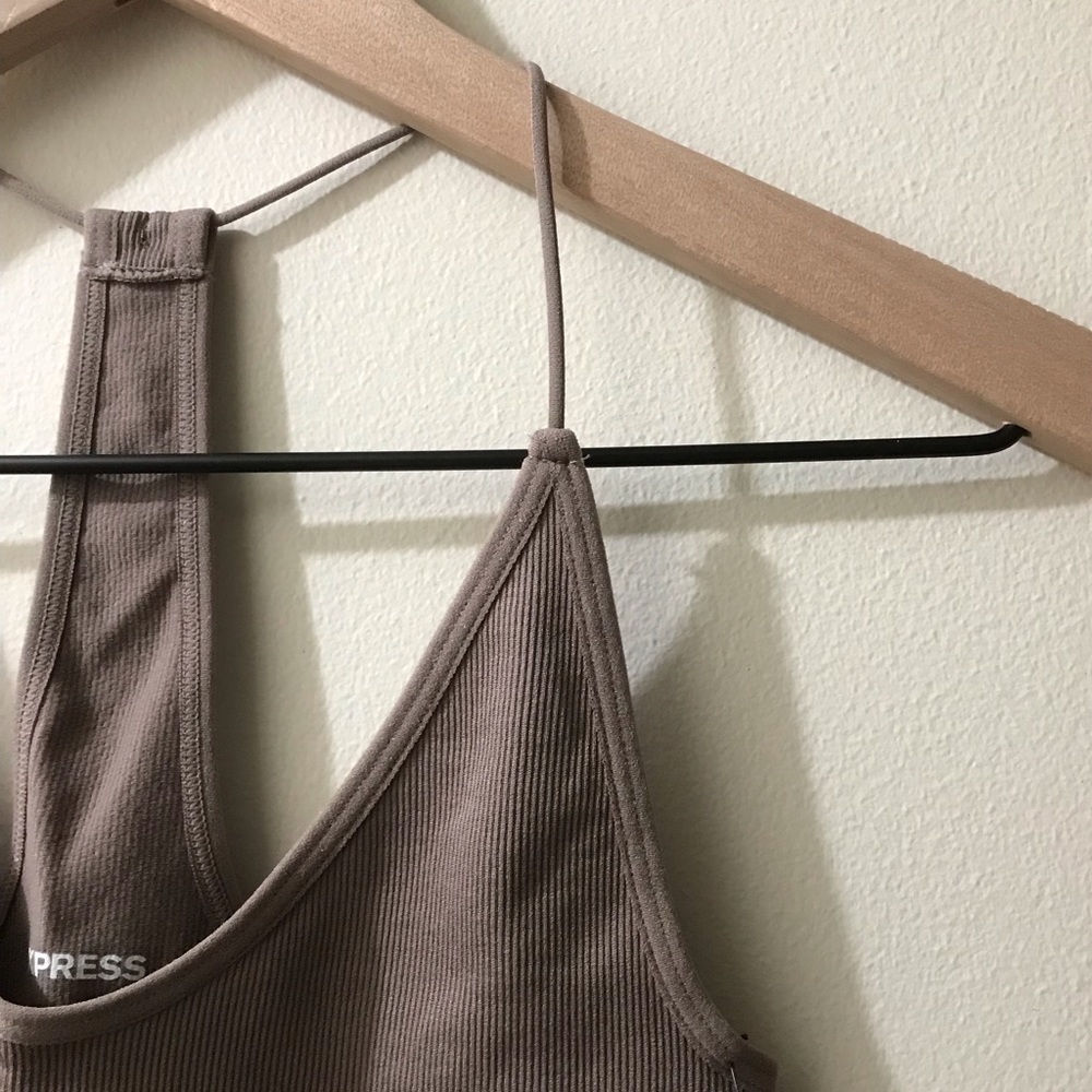 NWT Express Seamless Racerback Cami, Ribbed Bodycon, Elevated Basic Summer XS - Picture 5 of 10